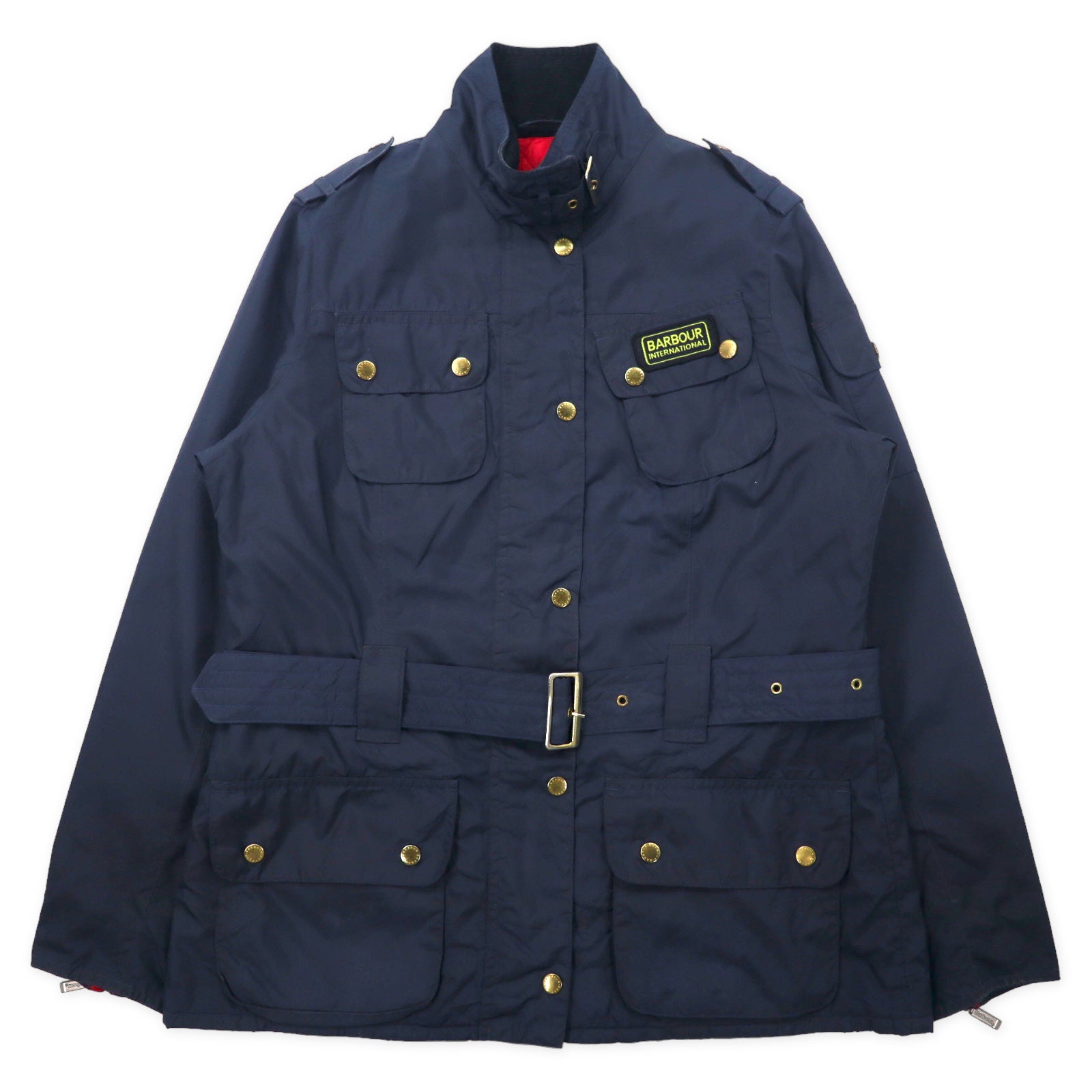 BARBOUR International Jacket 40 Navy Polyester Quilted Liner 