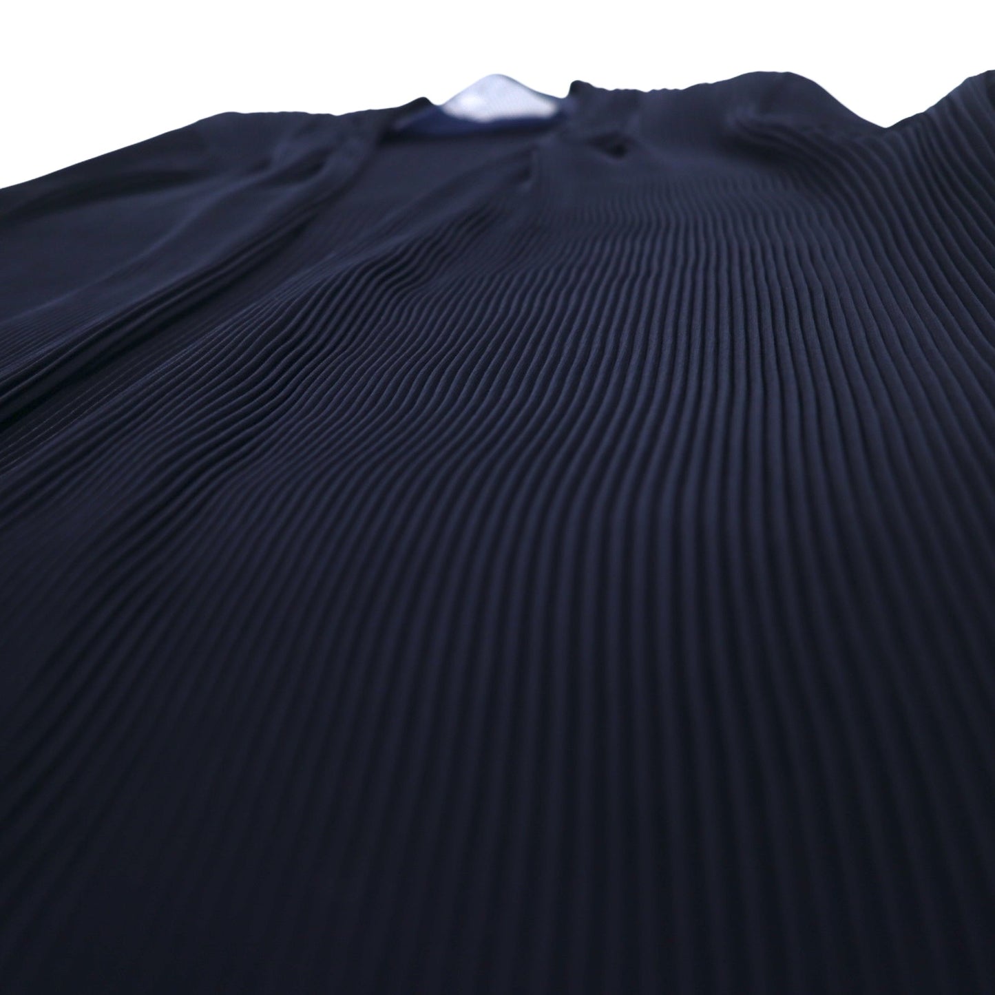 Vintage Pleated Sheer Cardigan プリーツ シアーカーディガン M ネイビー ポリエステル