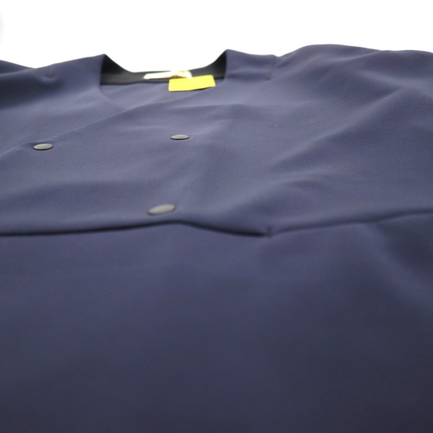 masterkey SONNY ノーカラージャケット バイカラー ダンボールニット M ネイビー ブラック MK22S-C-13 日本製 未使用品