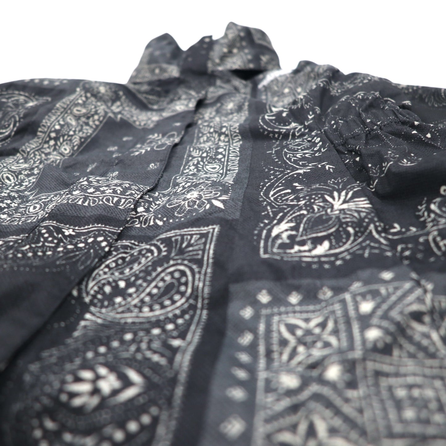 THE NORTH FACE RESOLVE PARKA II Mountain Parka M Black Bandana Paisley Pattern Polyester DRYVENT Waterproof US Standard