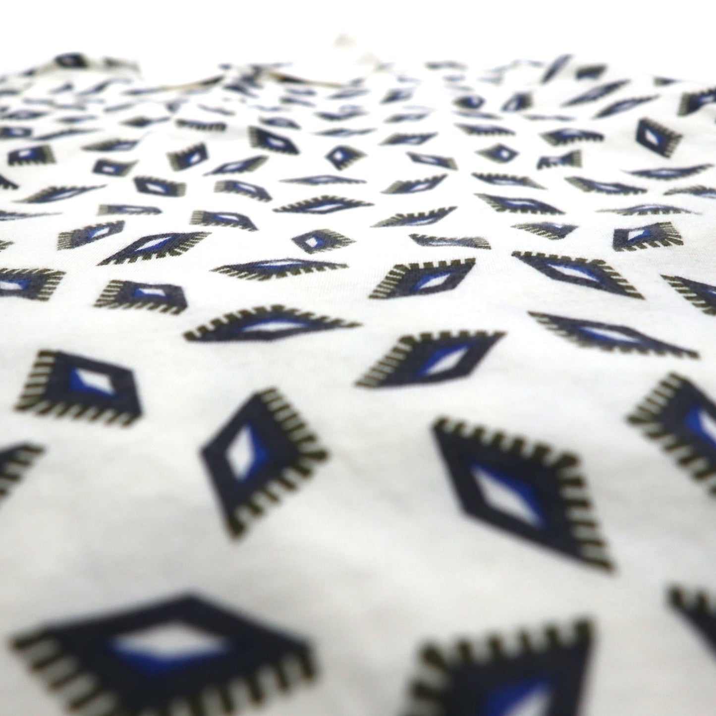 Christian Dior MONSIEUR オールド 総柄 ポロシャツ M ホワイト コットン