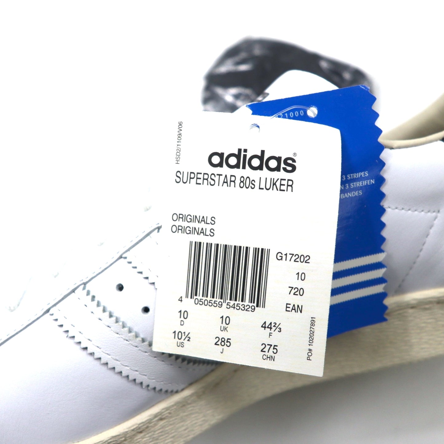 adidas originals × NEIGHBORHOOD スーパースター 80s スニーカー 28.5cm ホワイト SUPERSTAR 80s LUKER G17202 未使用品