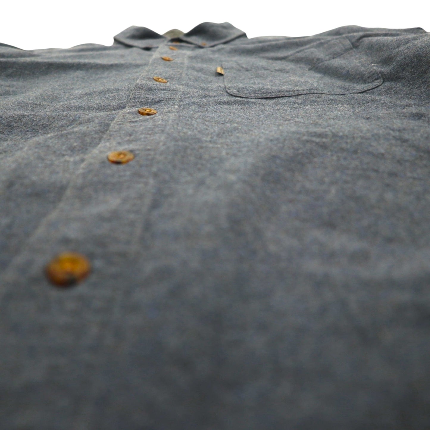 Woolrich Button-Down Flannel Shirt, XL, Navy, Chest Pocket, Midnight Blue Heather, 6433