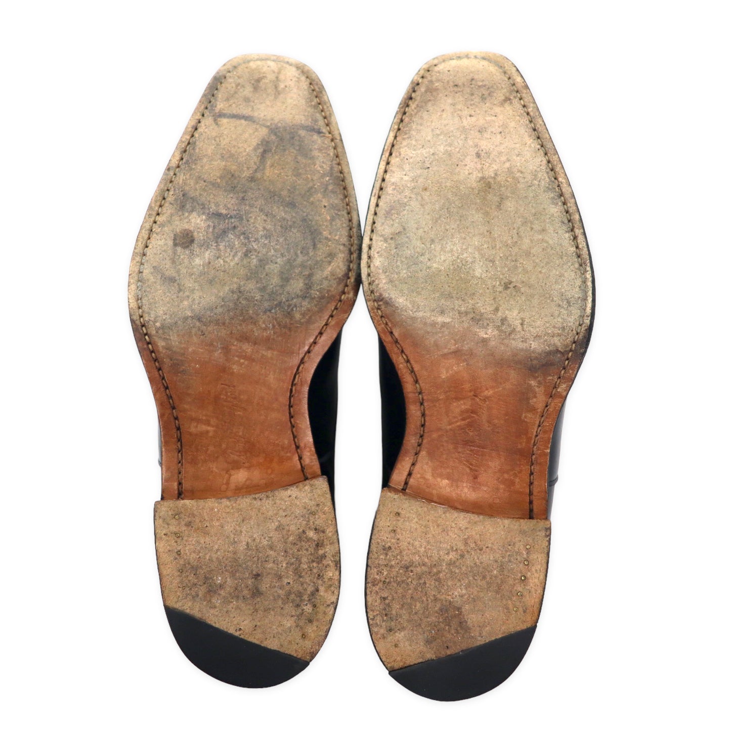 CHEANEY イングランド製 Aquascutum別注 ストレートチップ ドレスシューズ 25.5cm ブラック レザー セミブローグ 10298