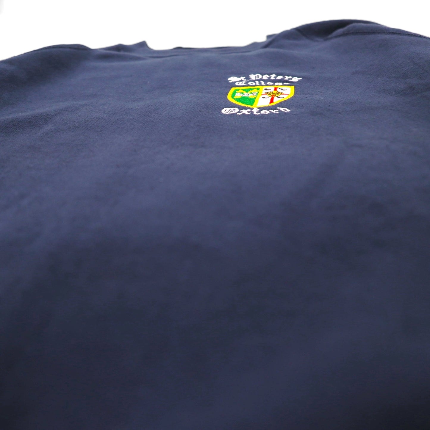 80s USA Vintage College Sweatshirt JERZEES 80年代 スウェット トレーナー XL スコットランド製 St.Peters College Oxford ラグラン