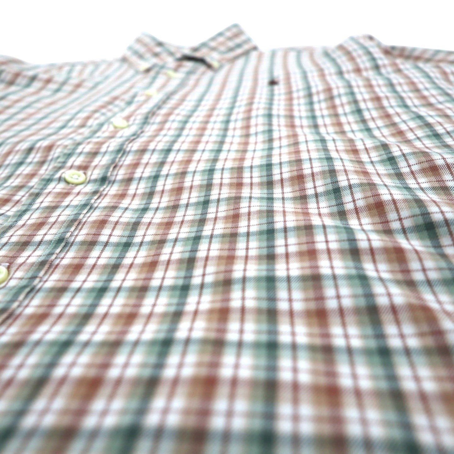 Ralph Lauren 90年代 ボタンダウン シャツ L ブラウン チェック スモールポニー刺繡