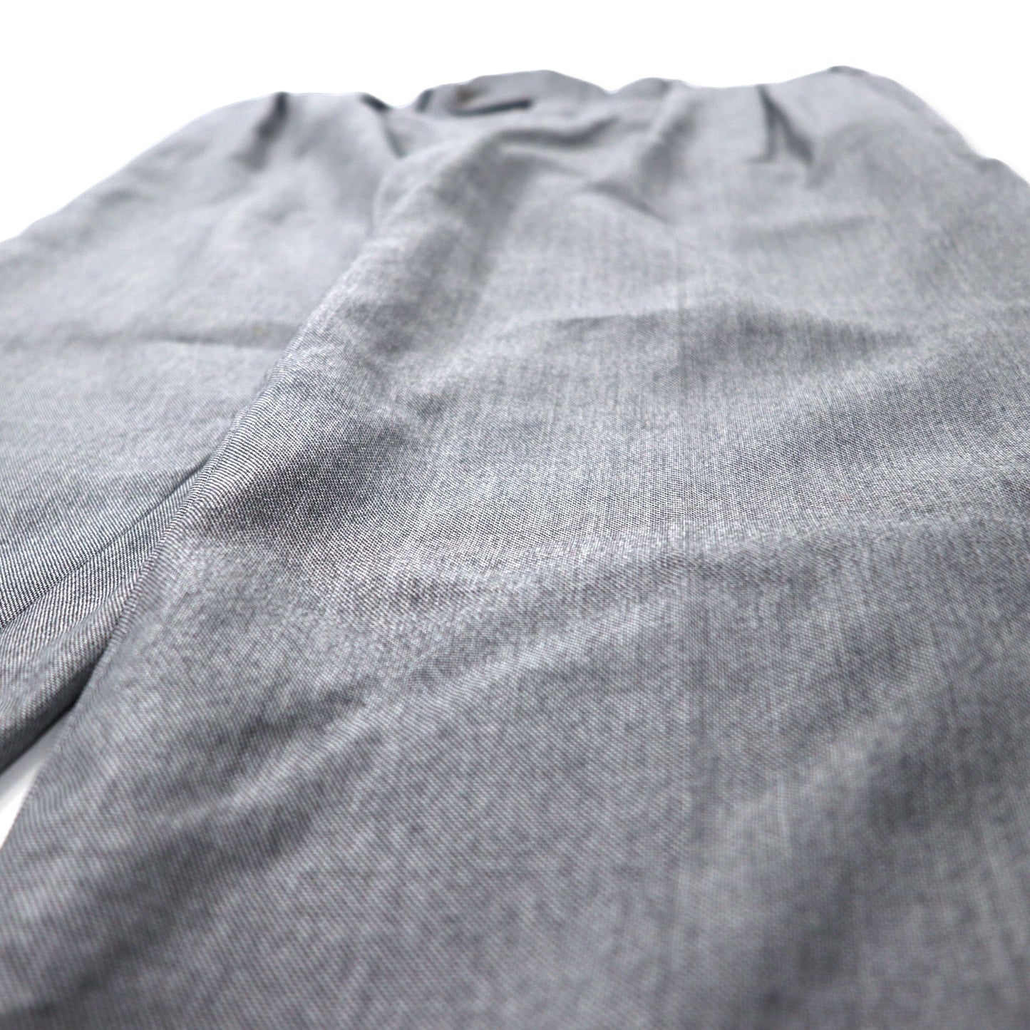 BURBERRY 2タック スラックスパンツ 91 グレー ウール シルク混 日本製