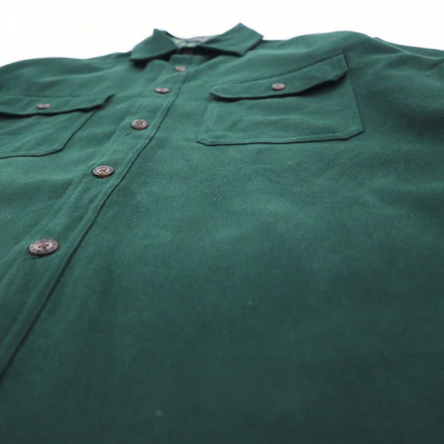 Levi's moleskin work shirt jacket L moss green cotton