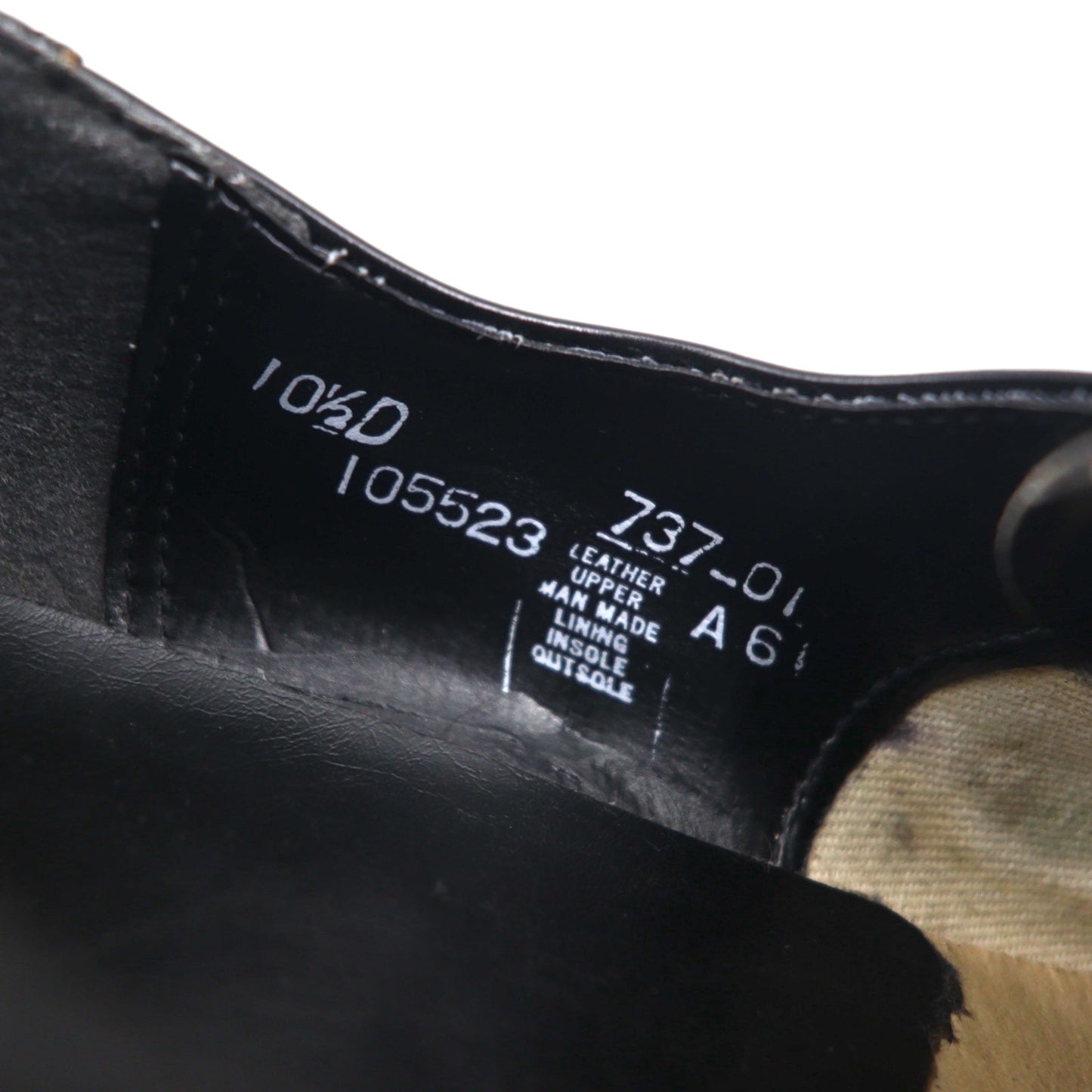 Vintage Punched Cap Toe Dress Shoes パンチドキャップトゥ ドレスシューズ 28.5cm ブラック レザー 105523