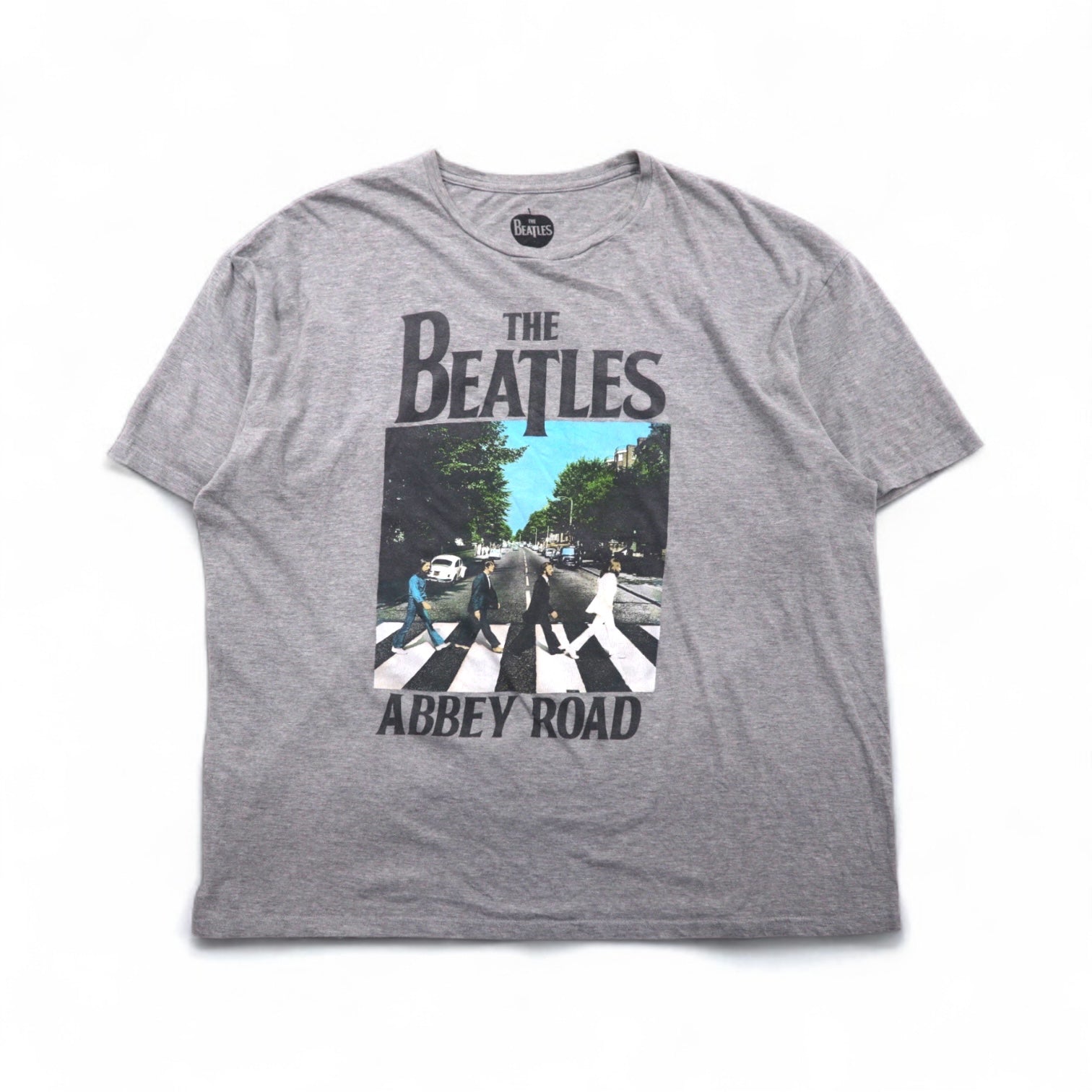 THE BEATLES Official Rock Band T-Shirt Size 3XL Gray Cotton Abbey
