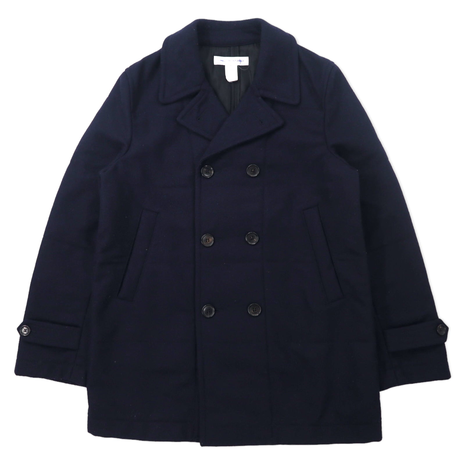 COMME des GARCONS Shirt France MADE P Coat S Navy Wool W15147 – 日本然リトテ