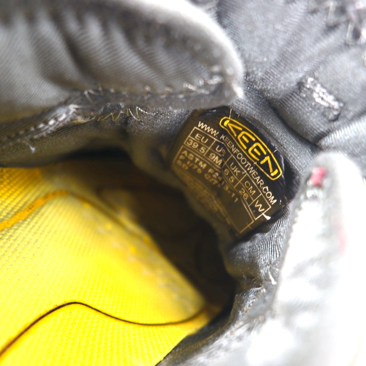 KEEN ユーティリティー アトランタ クール Utility Atlanta Cool Low トレッキングシューズ 26cm カーキ レザー メッシュ スチールトゥー F2413-11