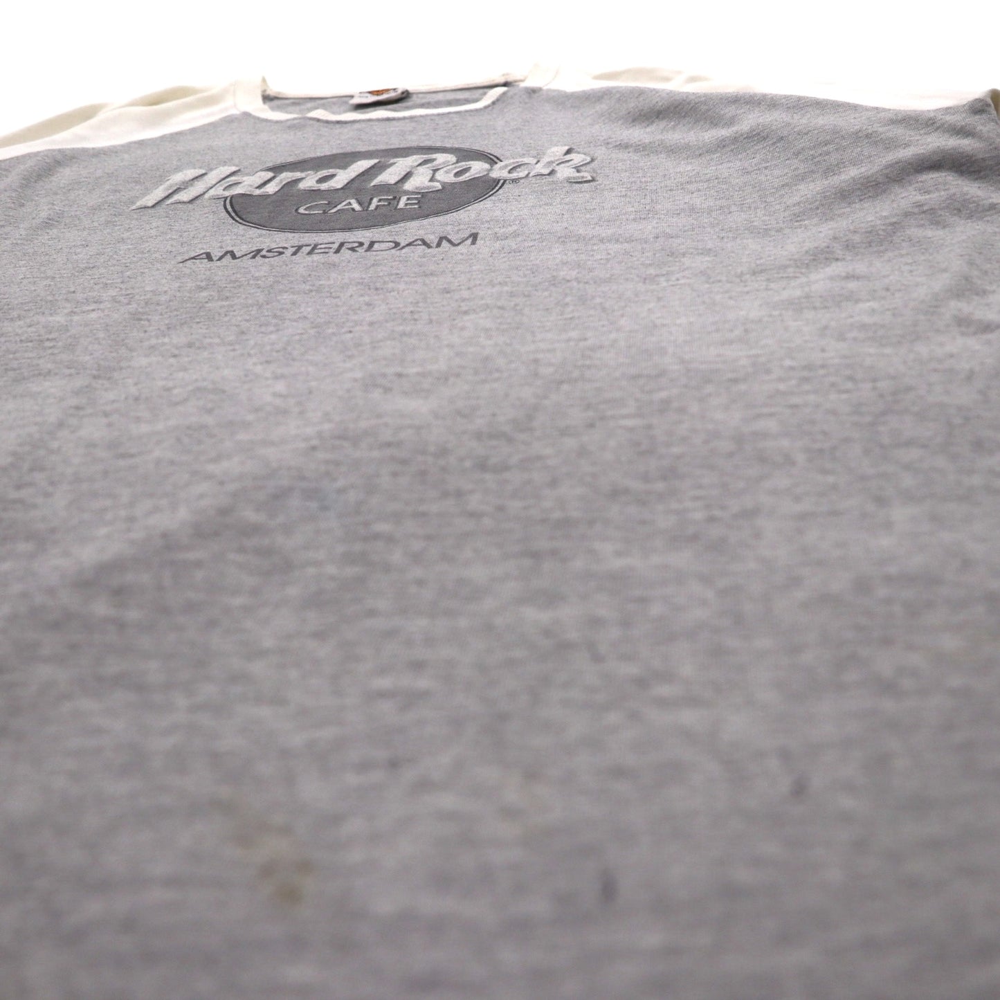 Hard Rock CAFE Raglan T-shirt XL Grey Cotton AMSTERDAM