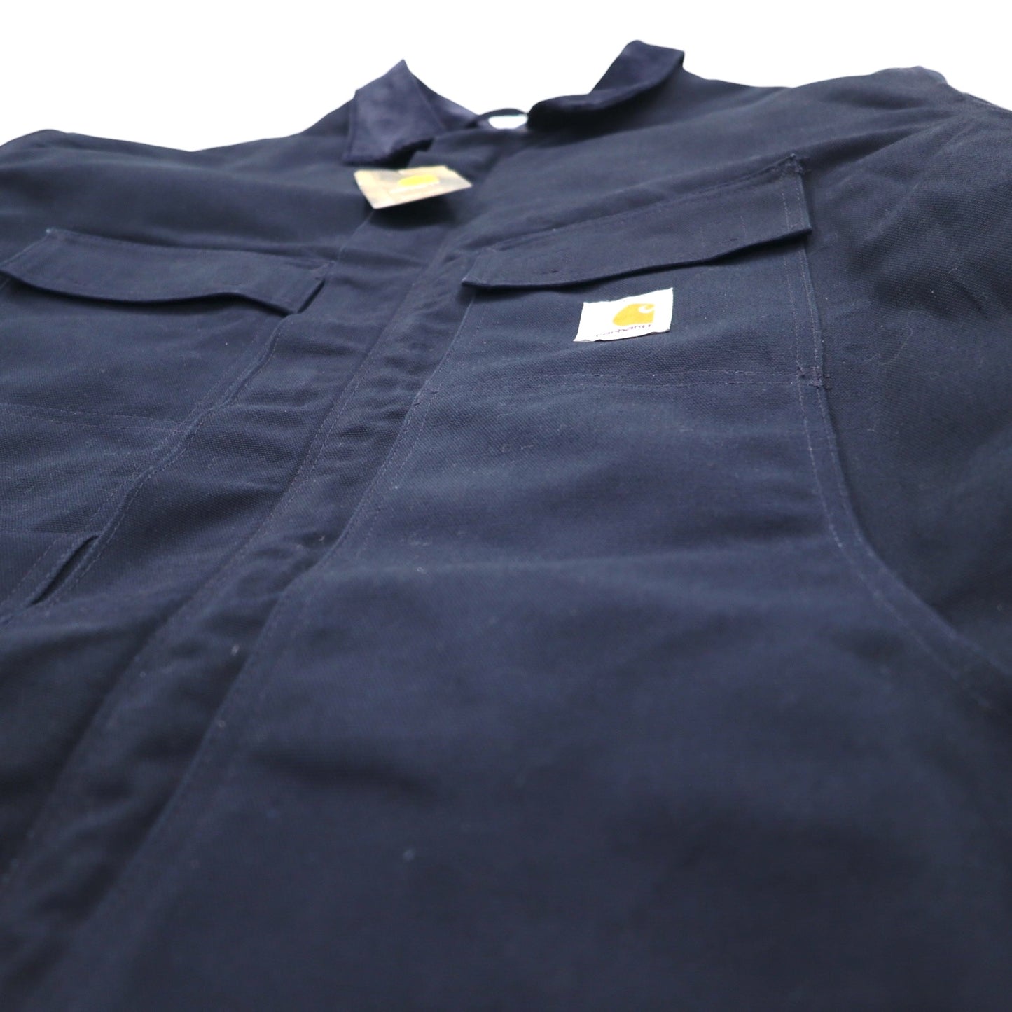 Carhartt ダック トラディショナル コート 2XL ネイビー 中綿 キルティングライナー 襟コーデュロイ C003-DNY 未使用品