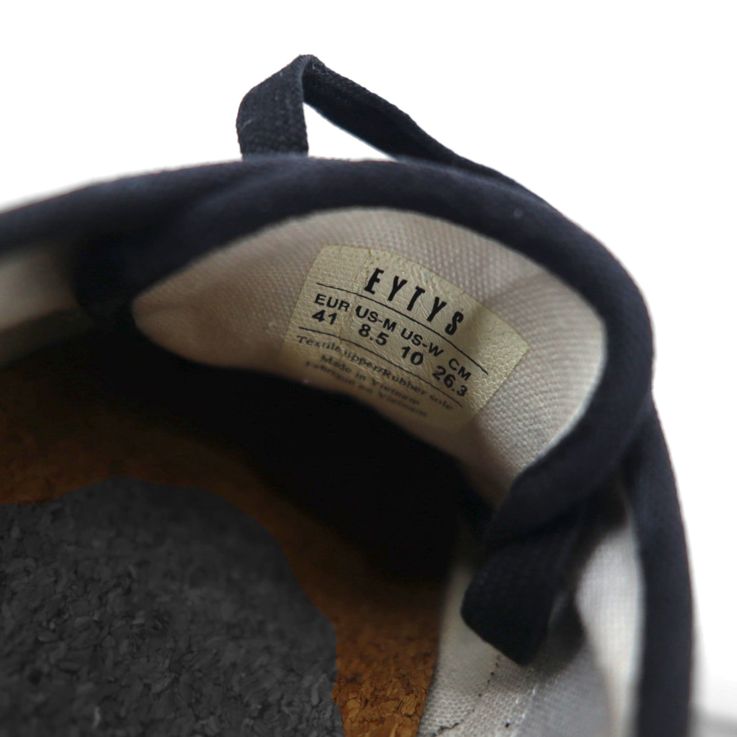 EYTYS Mother CANVAS Platform Sneakers, Size 26.5cm, Black Canvas