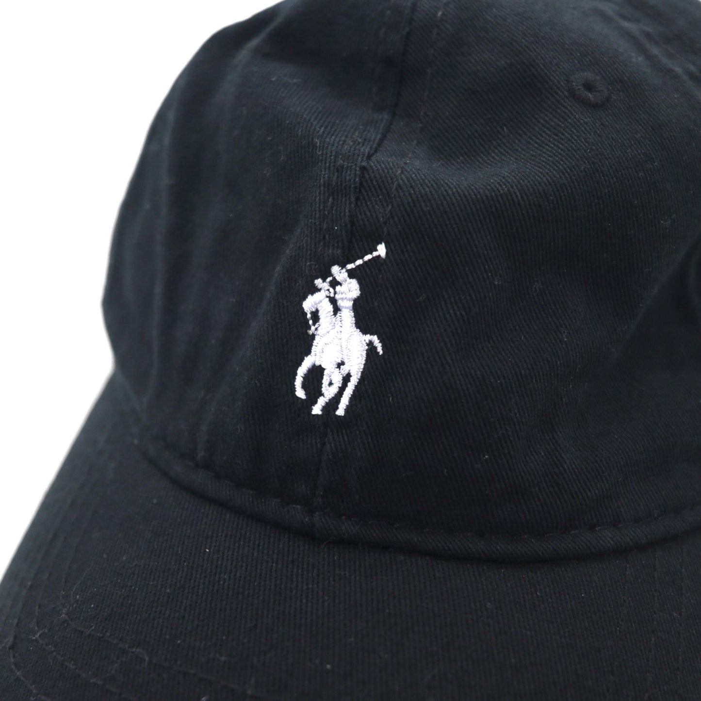Polo by Ralph Lauren 6パネルキャップ FREE ベルト ブラック コットン スモールポニー刺繍