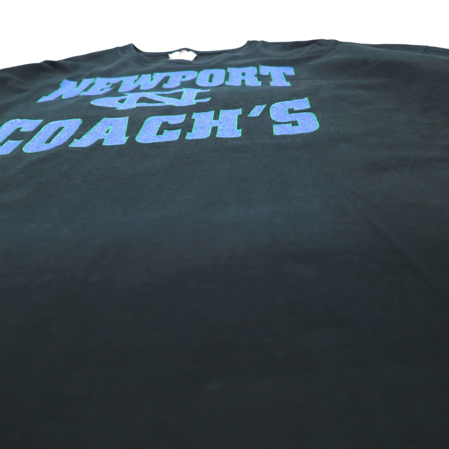 JERZEES Heavyweight 3-Layer Print College T-Shirt 2XL Black Numbering NEWPORT COACHS Big Size Made in Honduras