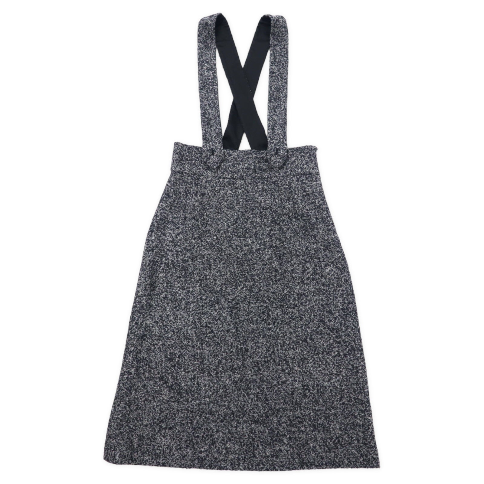 agnes b. Tweed jumper Skirt 38 Gray Wool Slovakia MADE – 日本然リトテ