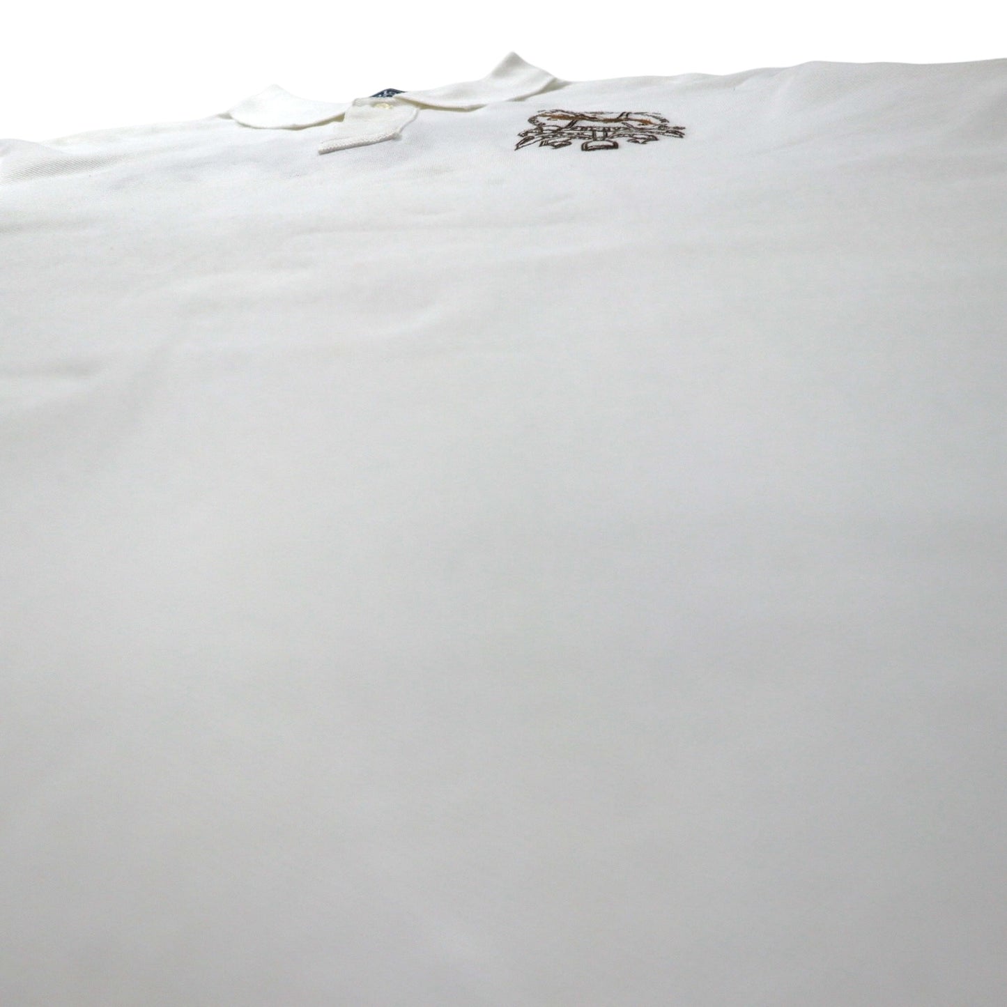 Polo by Ralph Lauren 90年代 ポロシャツ XL ホワイト コットン 鹿の子 ポロプレイヤー バックロゴ刺繍