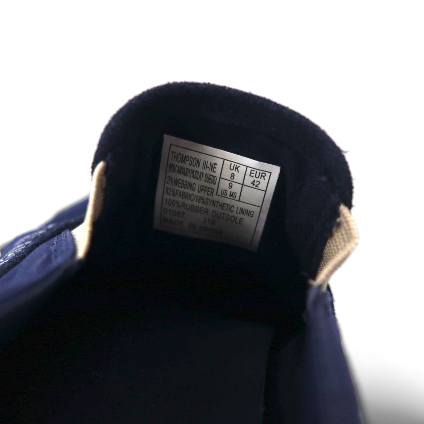 POLO RALPH LAUREN スリッポン スニーカー THOMPSON III-NE 27cm ネイビー キャンバス 刺繡 エンブレム