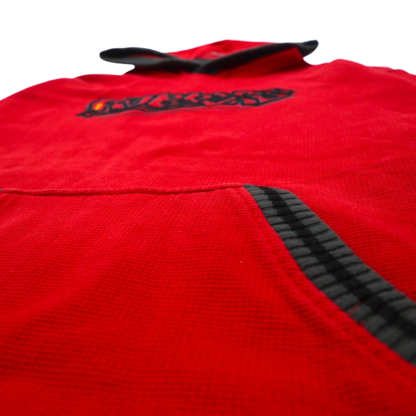 90年代 AB TECH SPORTS ワッフル パーカー XL レッド 刺繍 グラフィティ ストリート ビッグサイズ