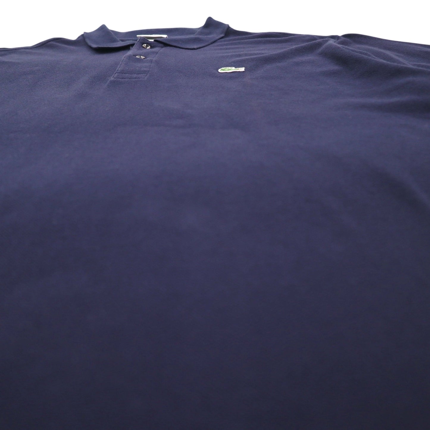 LACOSTE ポロシャツ 2XL ネイビー 鹿の子 ワンポイントロゴ フランスデザイン エルサルバドル製 FA8713
