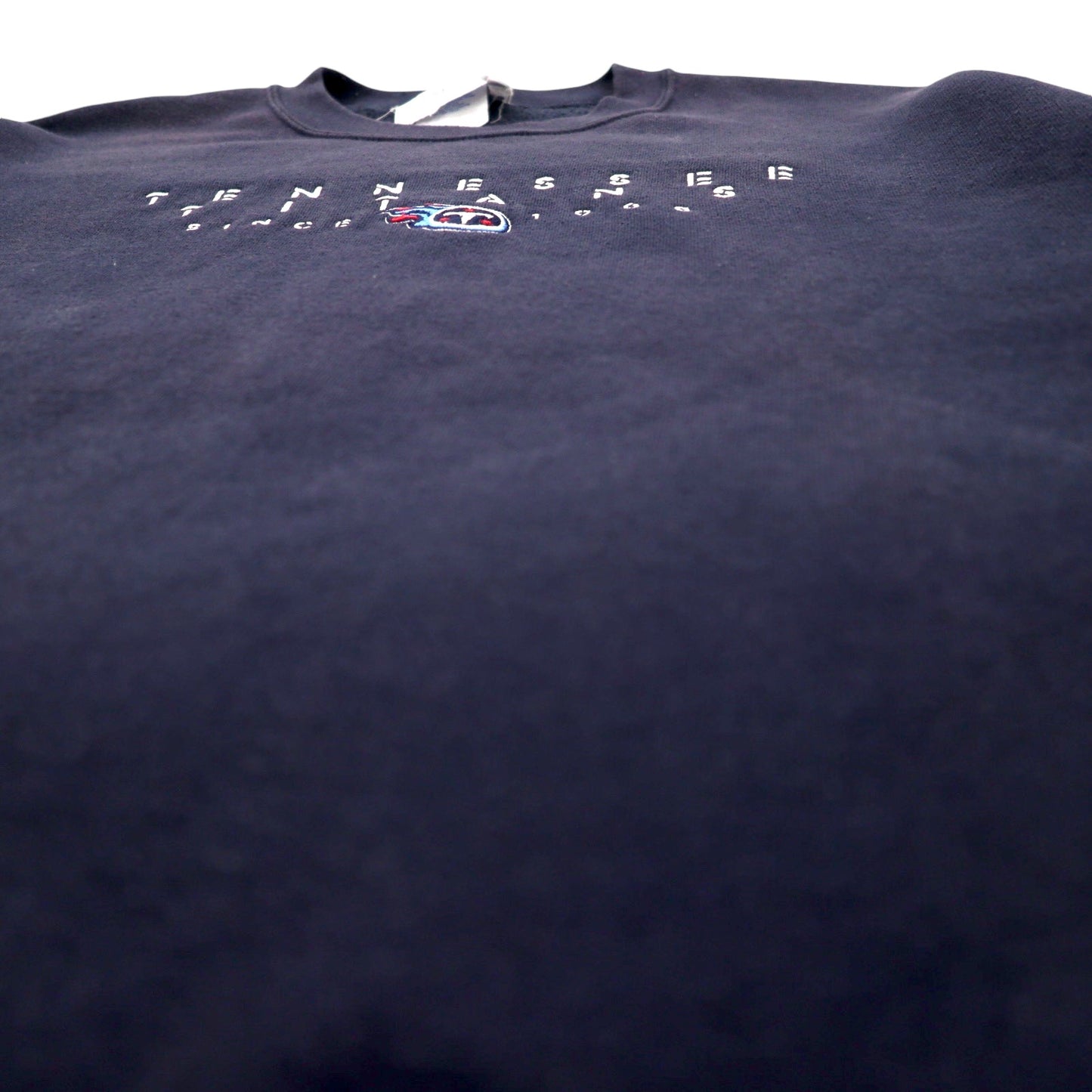 majestic USA製 90年代 NFL 刺繍 スウェット XL ネイビー コットン TENNESSEE TITANS