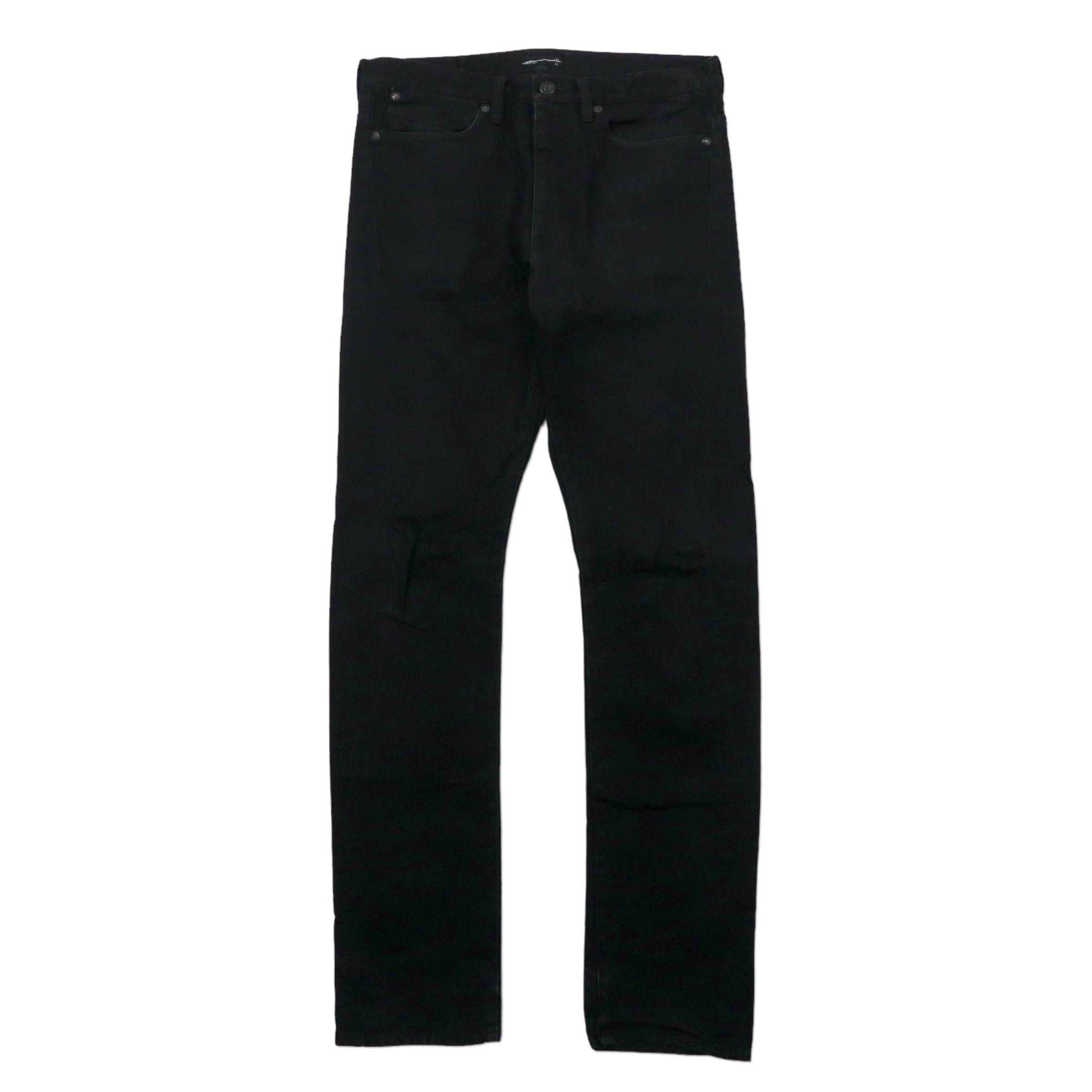 LAD MUSICIAN Slim Denim PANTS 44 Black Cotton 2314-503 Japan MADE