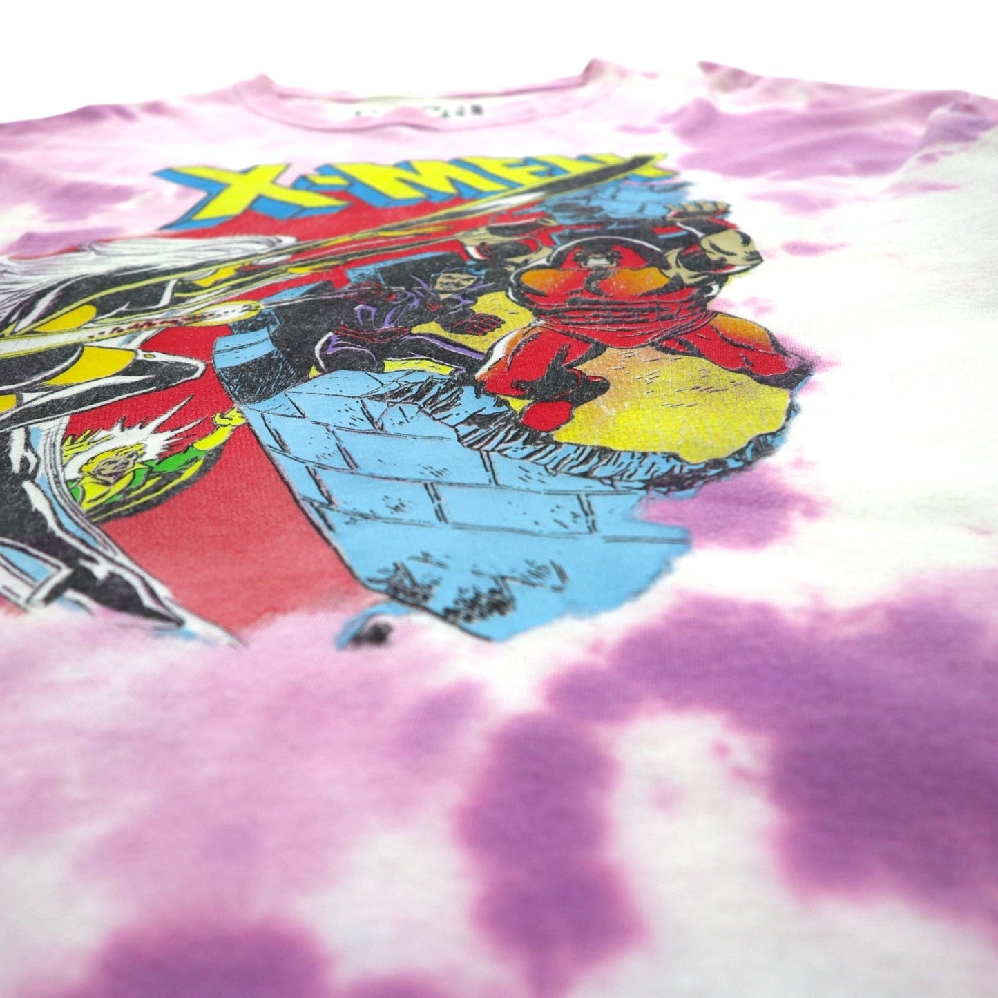 MARVEL マーベル 00年代 オフィシャル X-MEN タイダイ Tシャツ L ピンク キャラクタープリント アメコミ ニカラグア製
