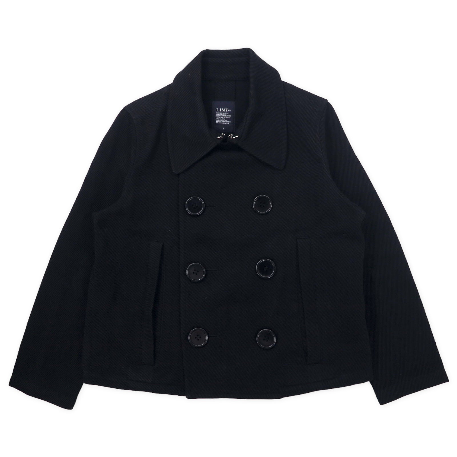 LIMI FEU (YOHJI YAMAMOTO) Double Blest Short COAT S Black Cotton