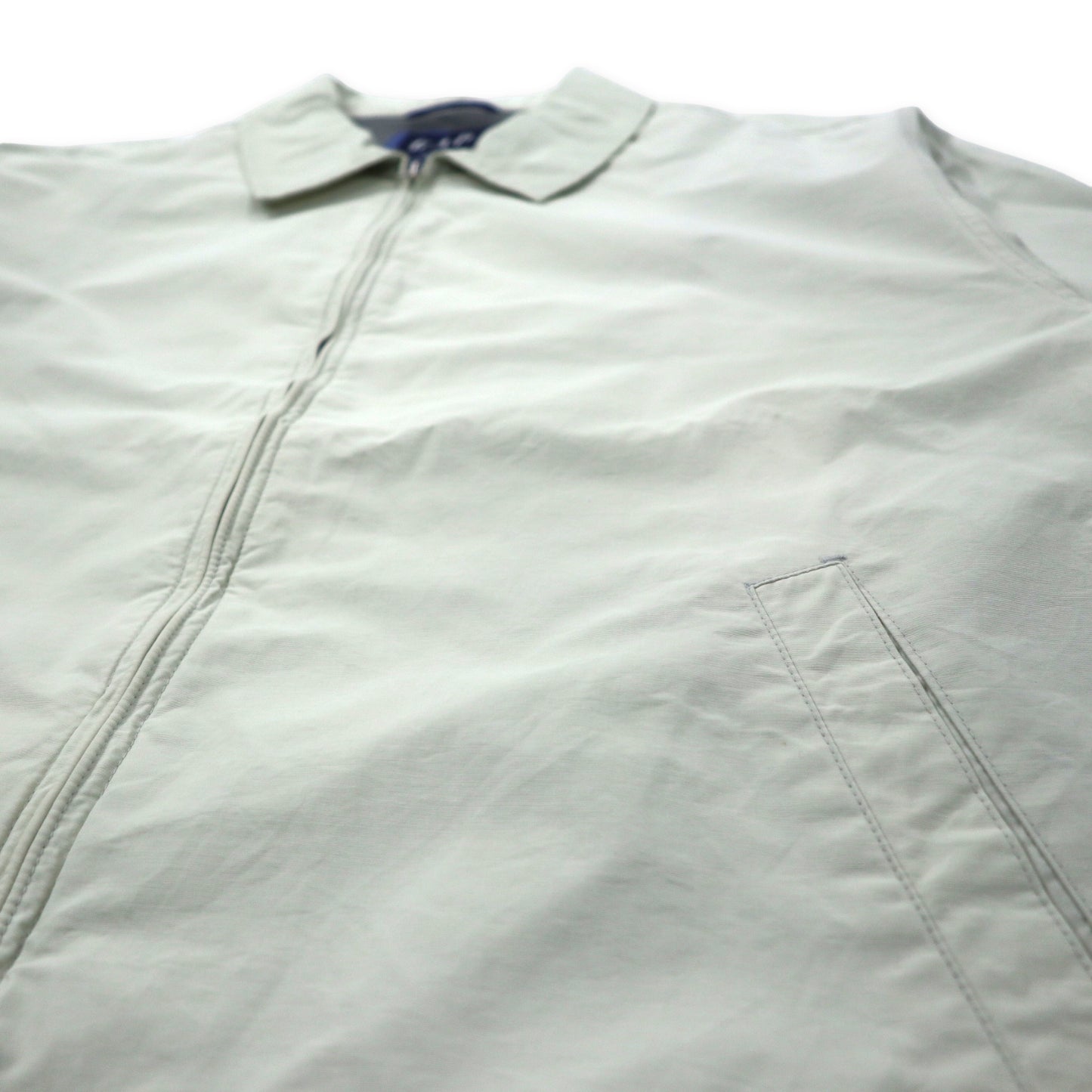 GAP 00年代 オールドギャップ スウィングトップ ハリントンジャケット L ベージュ コットン ナイロン メッシュライナー ビッグサイズ