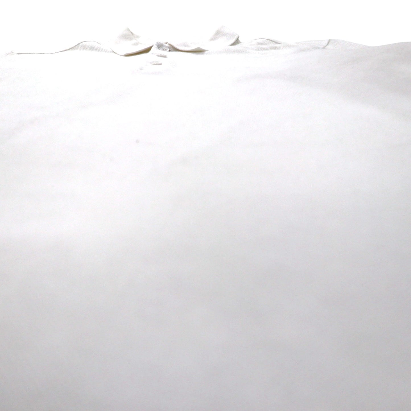 BURBERRY 現行タグ ポロシャツ L ホワイト コットン 鹿の子 ワンポイントロゴ刺繍