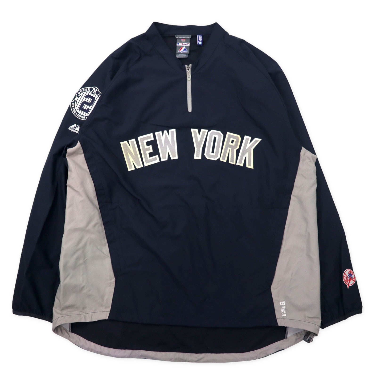 Majestic MLB New YORK YANKEES Half Zip Windbreaker Track 