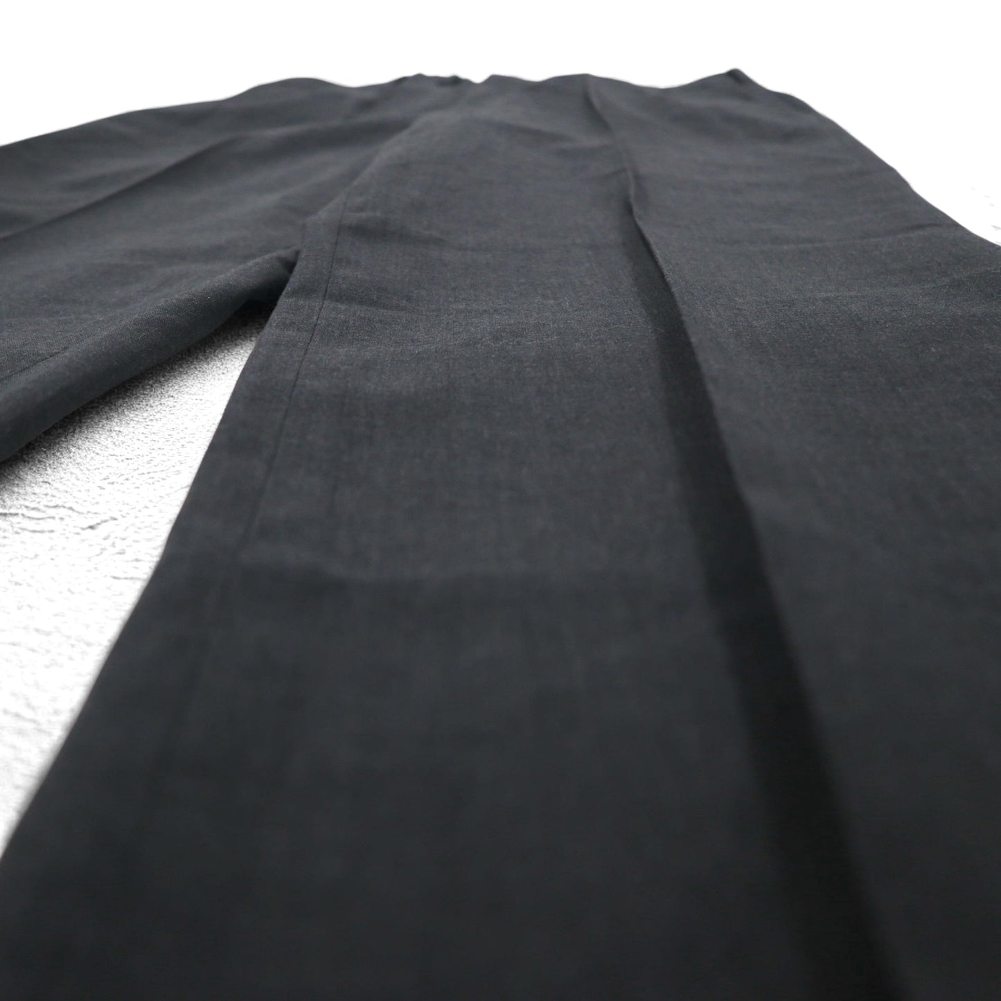 DAKS センタープレス ワイド スラックスパンツ M グレー ウール 日本製