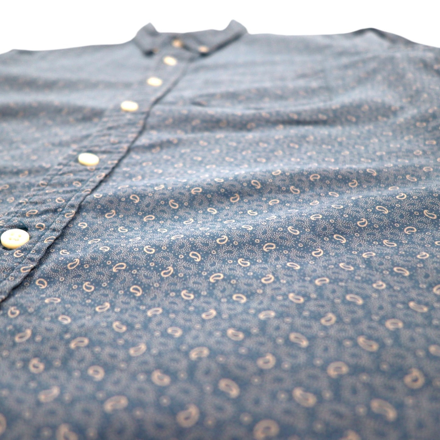 DENIM & SUPPLY RALPH LAUREN Paisley Button-down Shirt, Medium, Navy, All-over Print, Cotton