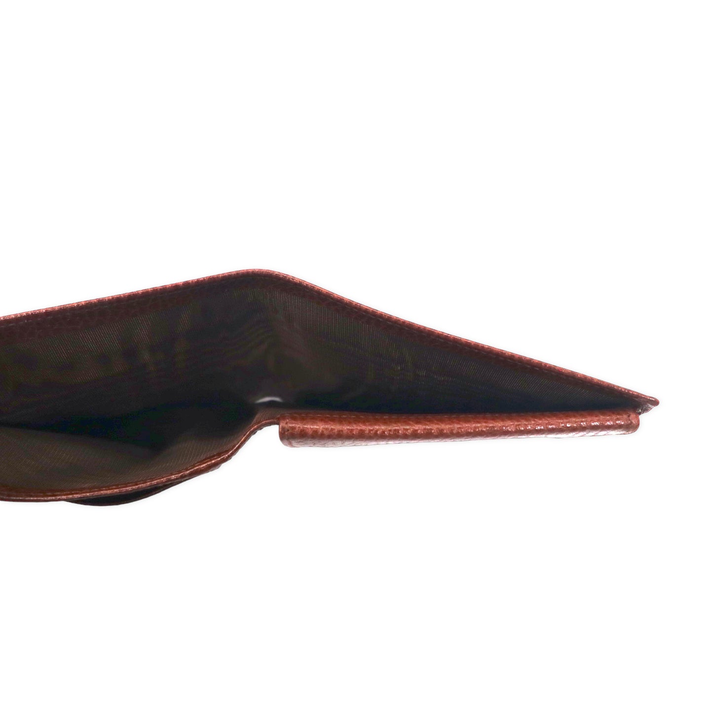 CELINE Bifold Wallet Brown Leather Embossed Triomphe Engraved Old Unused Item