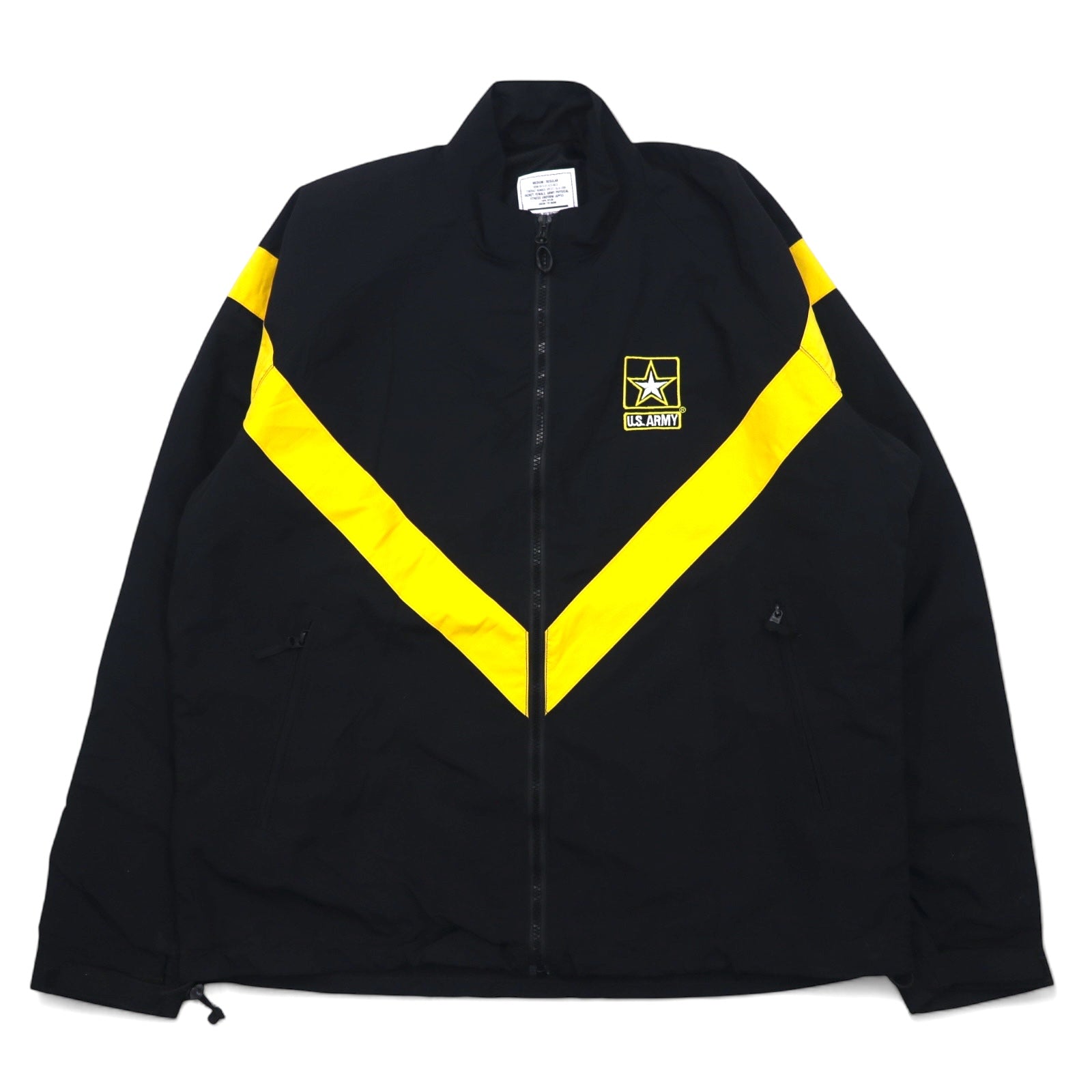 US ARMY APFU Training Jacket Windbreaker M Black Military 8415-01