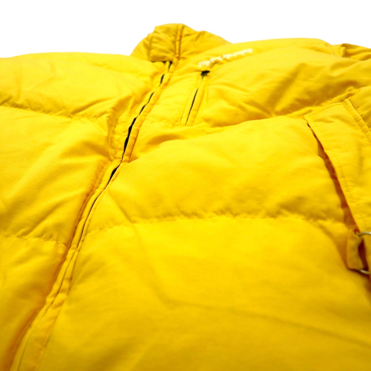 TOMMY HILFIGER 90s Reversible Down Jacket M Navy Yellow Nylon Logo Embroidery COLD STOP
