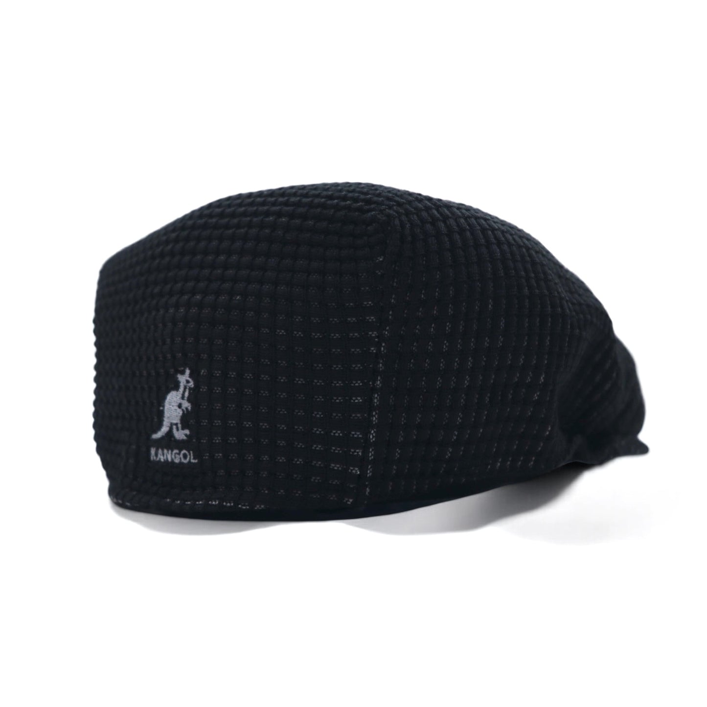 KANGOL blue ワッフル ハンチング キャップ S ブラック T/TONE WAFFLE CAP 0483BC