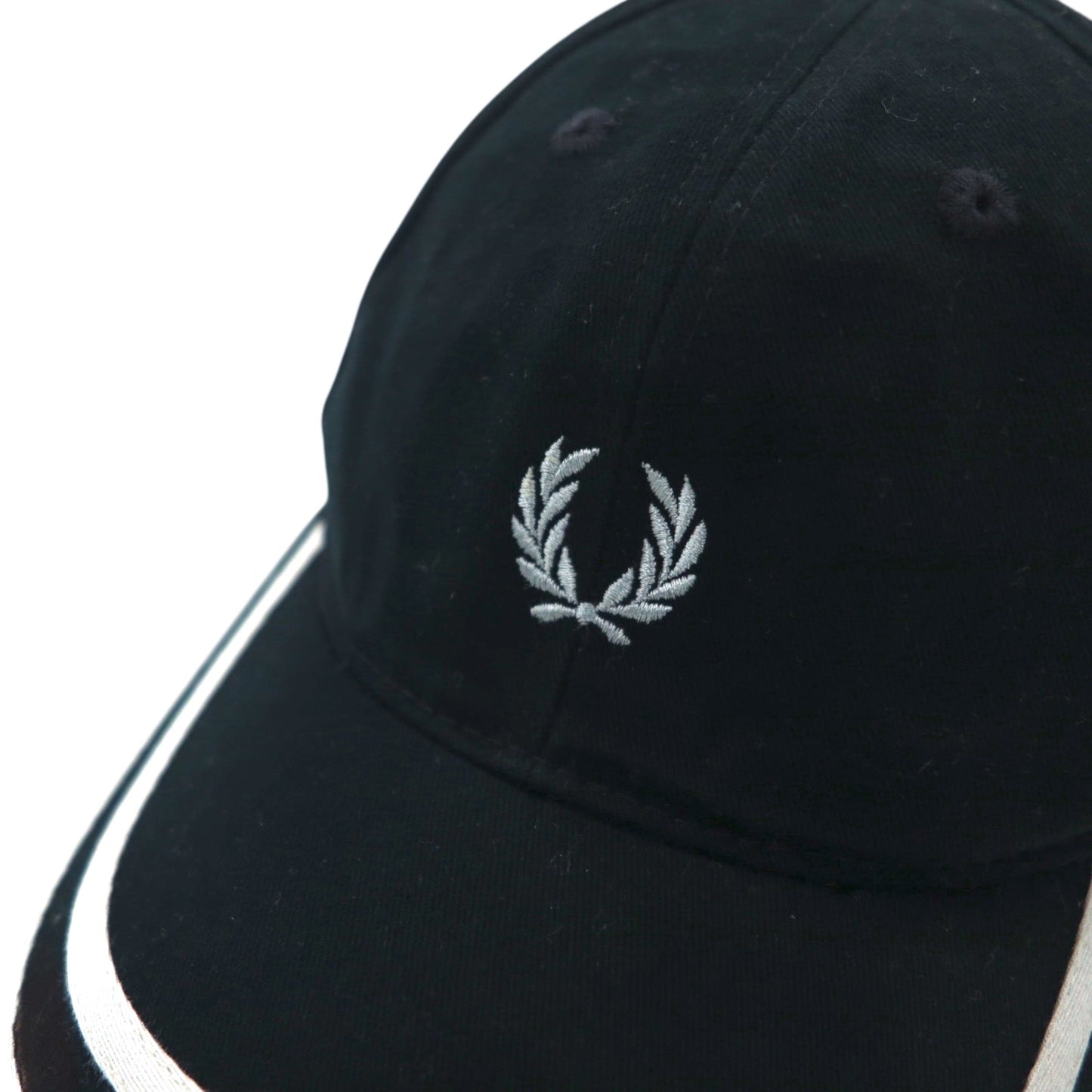 FRED PERRY 6パネルキャップ FREE キャップ ブラック コットン ワンポイントロゴ刺繍