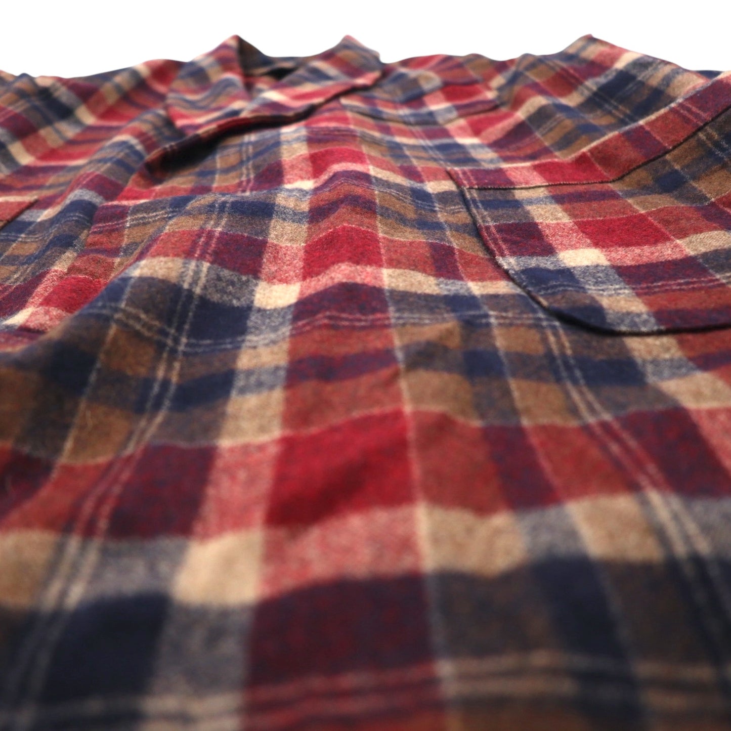 PENDLETON 70年代 USA製 ヴィンテージ ガウンコート ショールカラー ローブ M レッド ピュアバージンウール タータンチェック