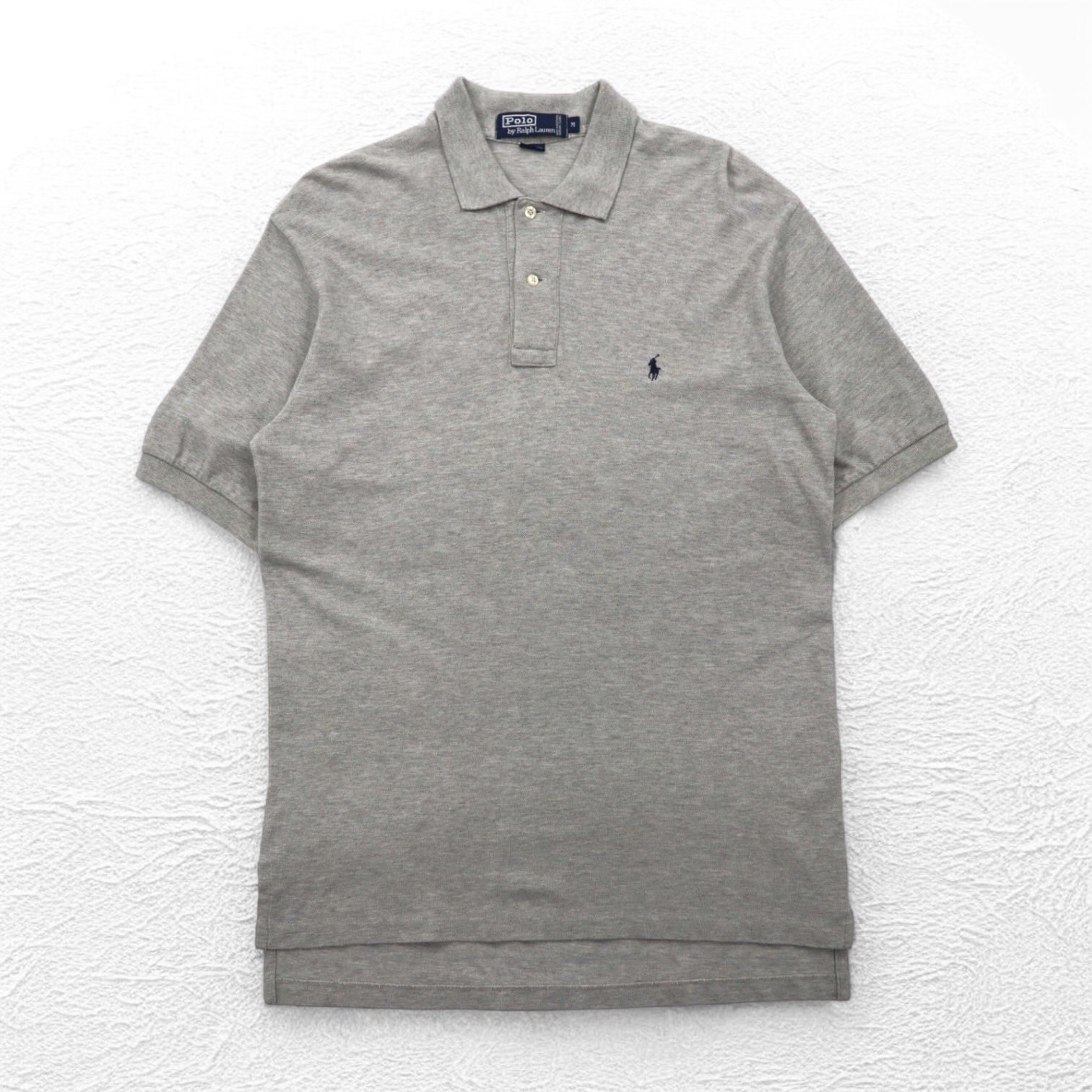 Polo by Ralph Lauren 90年代 ポロシャツ M グレー コットン スモール 