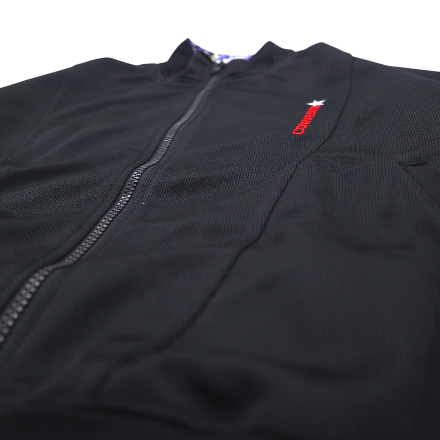 CONVERSE 90年代 トラックジャケット ジャージ M ブラック ポリエステル ロゴ刺繍