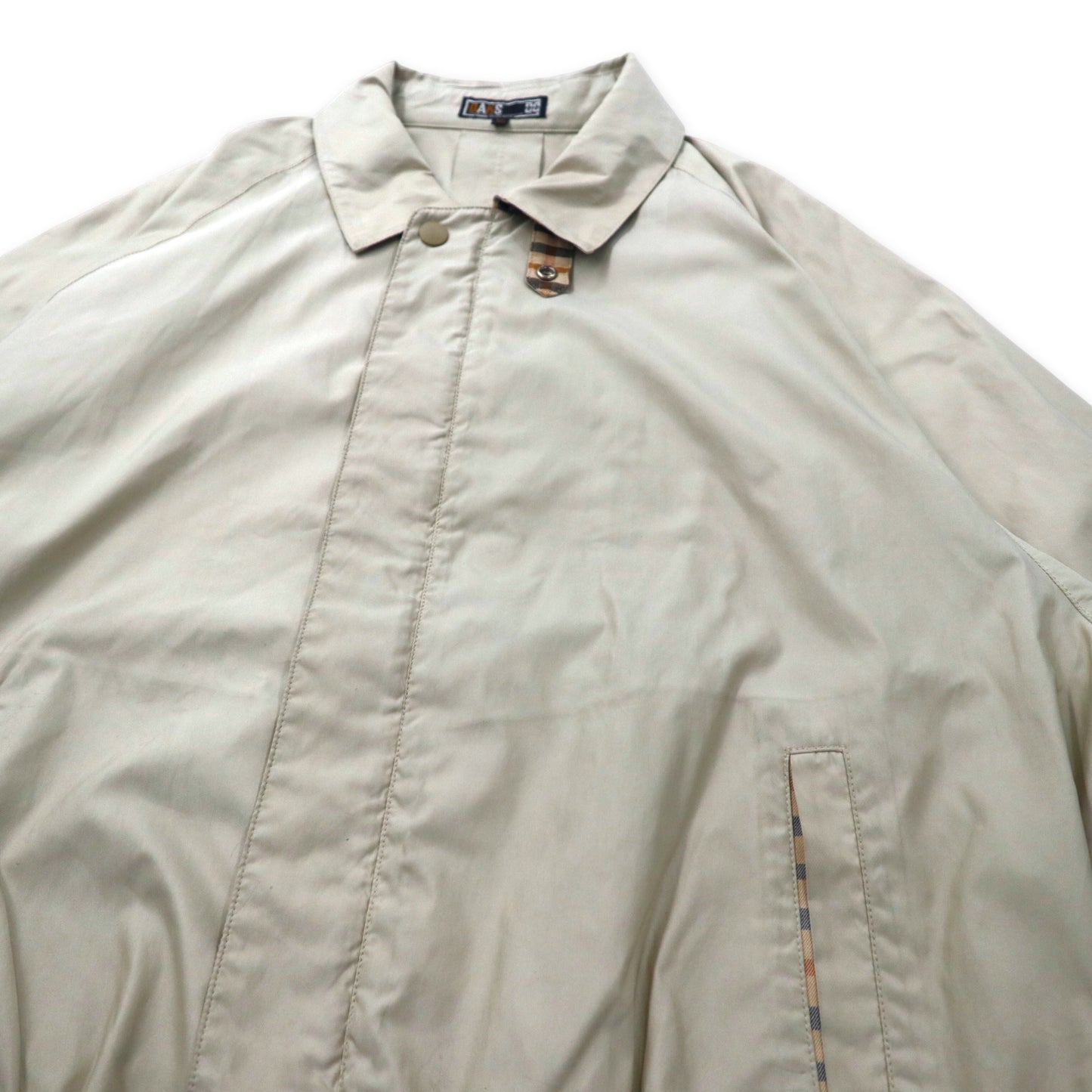 DAKS スウィングトップ ハリントンジャケット L ベージュ ポリエステル オールド 日本製