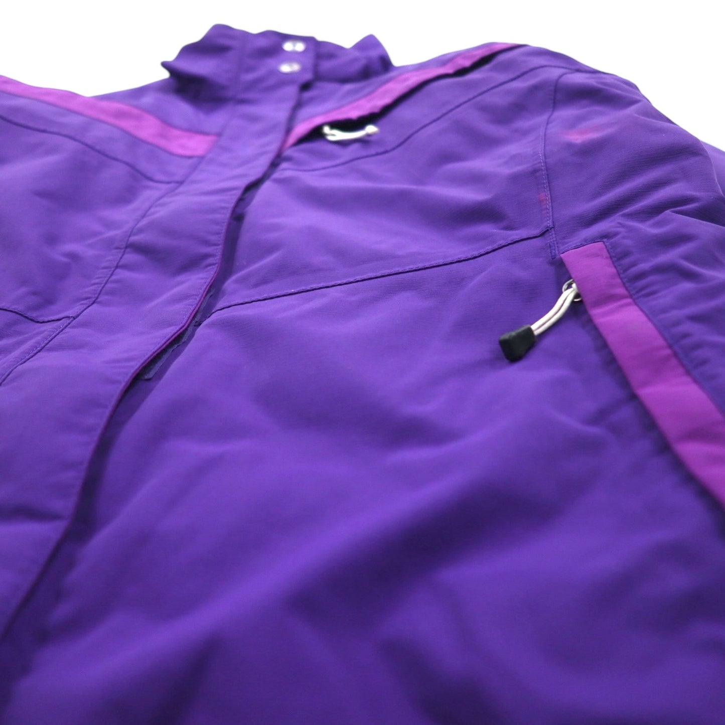 THE NORTH FACE ハイベント HYVENT AUCV ソフトシェル マウンテンジャケット M パープル 防水 フリースライナー ハイネック ドローコード