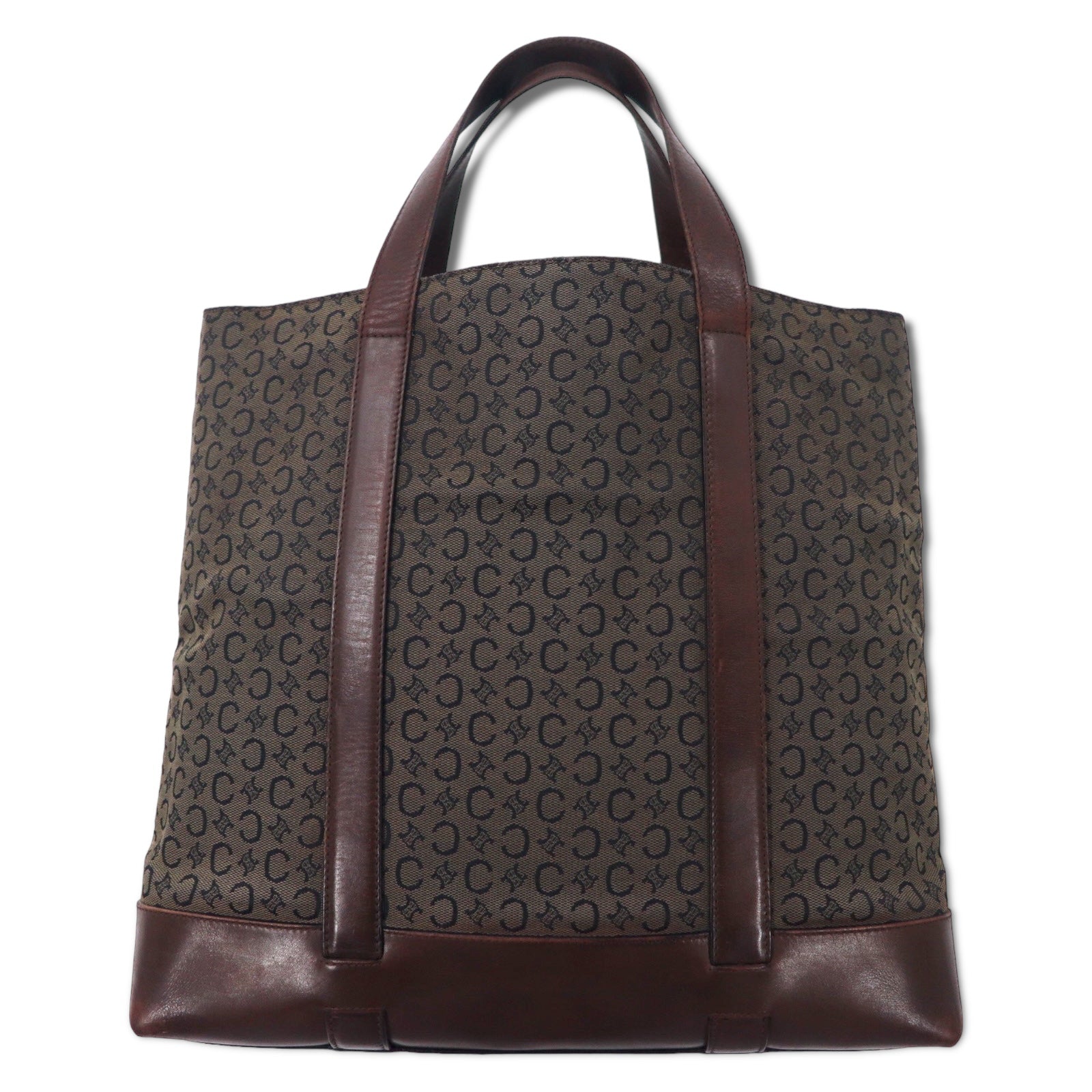 CELINE Italy Made Vintage C Macadam Mini Tote Bag Brown Canvas Leather  Triomphe MC99/2 – 日本然リトテ