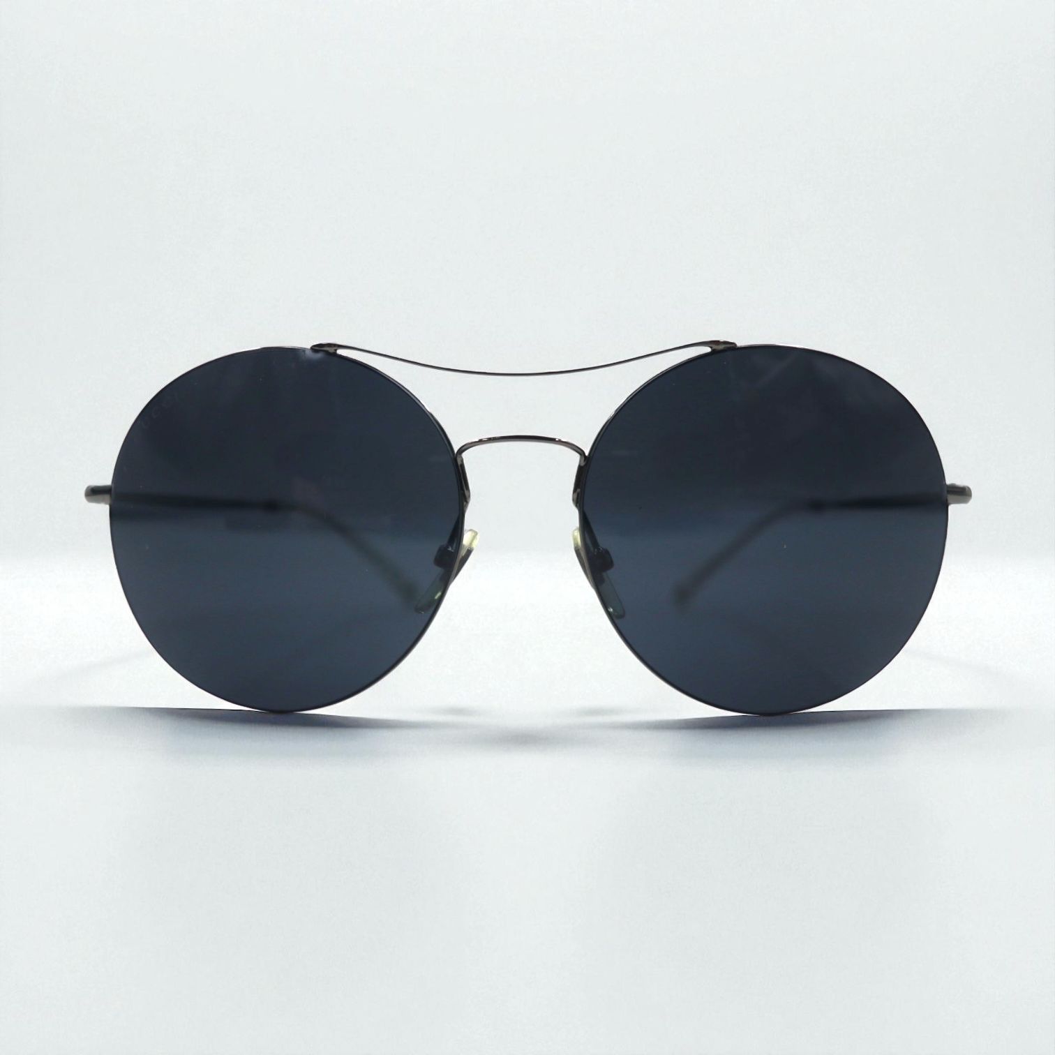 GUCCI メタル ラウンド サングラス ダブルブリッジ GG4252 KJ14X 58-16 