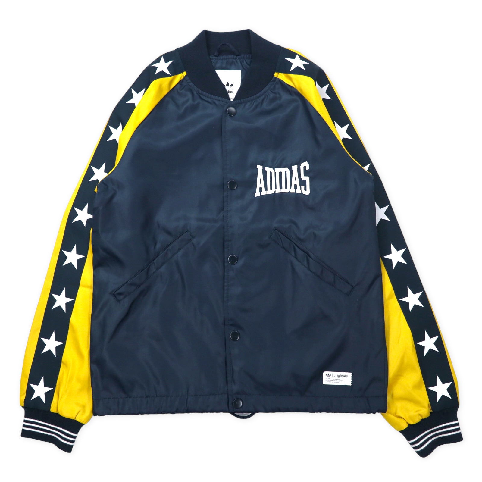 Adidas Originals Varsity Jacket Track Jacket S Navy Polyester Logo  Embroidery Side Line Star Pattern S14527 – 日本然リトテ