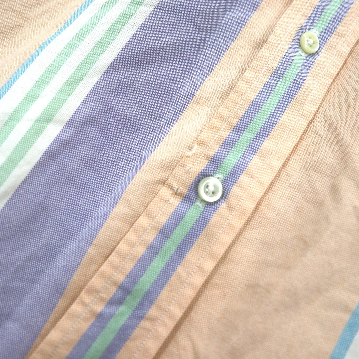 Ralph Lauren 90年代 マルチストライプ ボタンダウンシャツ XL マルチカラー コットン スモールポニー 刺繍