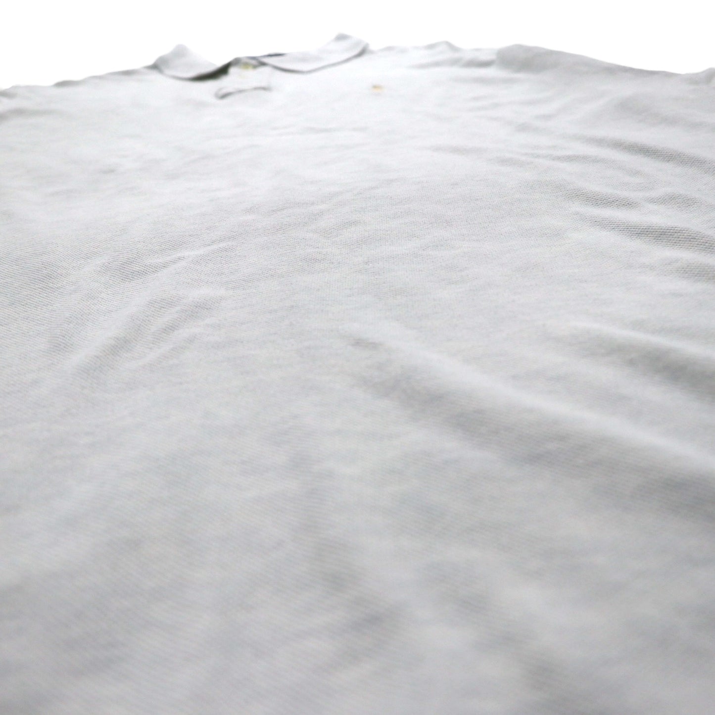 Polo by Ralph Lauren 90s Polo Shirt 2XL Grey Pique Small Pony Embroidery Big Size